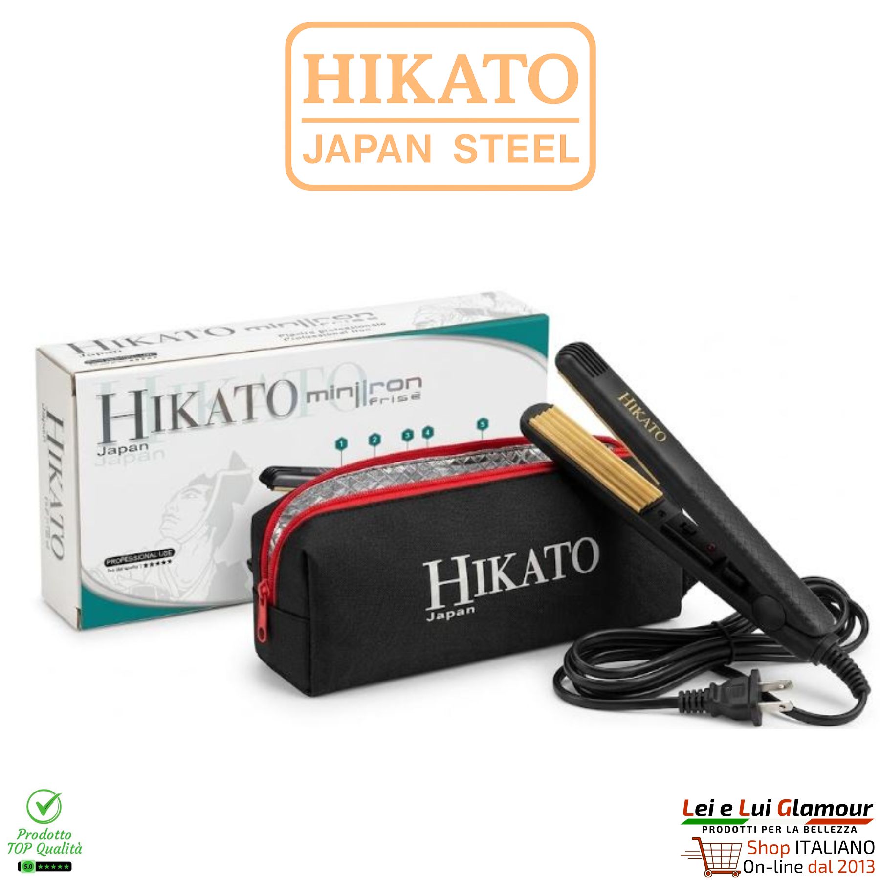 Minipiatra_ frisè_con scat. e pochette_mod.1a-rig.14-id.341-LeLG MINI PIASTRA IRON FRISÈ | HIKATO - immagine 1