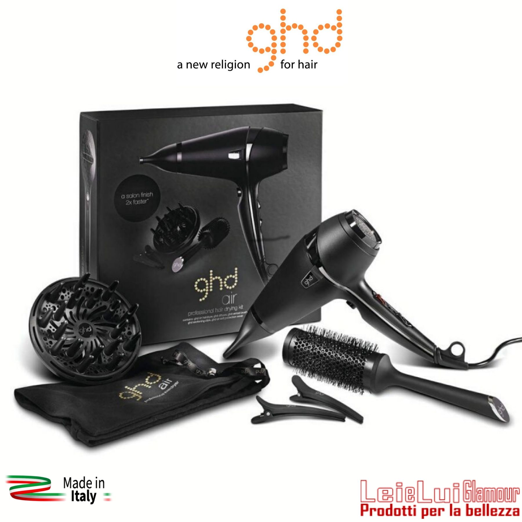 (image for) PHON ghd air® – ASCIUGACAPELLI PROFESSIONALE – HAIR DRYING KIT