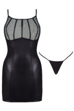 Lexi dress mini abito in tessuto wetlook e tulle by BEAUTY NIGHT FASHION - immagine 4