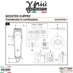 BOOSTED CLIPPER by Gamma+| Macchinetta taglia capelli professionale dotata di tre 3 cover intercambiabili - immagine 10