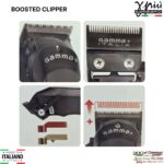 BOOSTED CLIPPER by Gamma+| Macchinetta taglia capelli professionale dotata di tre 3 cover intercambiabili - immagine 7