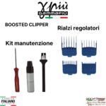 BOOSTED CLIPPER by Gamma+| Macchinetta taglia capelli professionale dotata di tre 3 cover intercambiabili - immagine 8