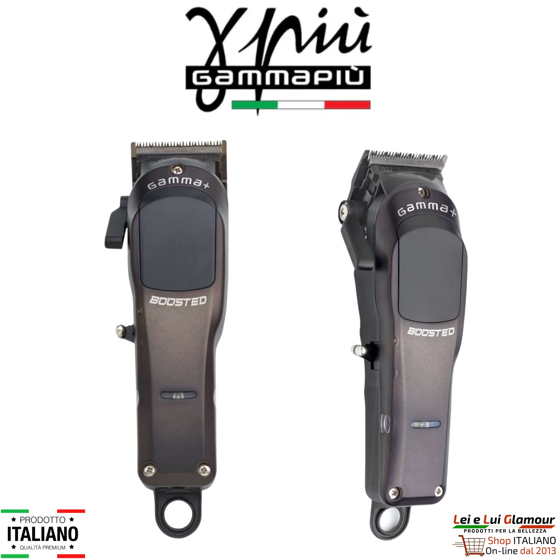 BOOSTED CLIPPER by Gamma+| Macchinetta taglia capelli professionale dotata di tre 3 cover intercambiabili - immagine 4