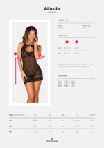 Allastia raffinato chemise e perizoma in tulle | Obsessive Lingerie - immagine 5