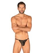 Severio perizoma da uomo nero | Obsessive Lingerie