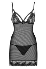 Wonderia chemise nera e perizoma coordinato by OBSESSIVE - immagine 3
