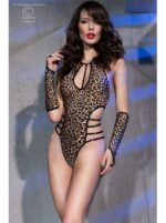 Body fantasia leopardata con guanti coordinati | Chilirose - immagine 2