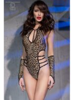 Body fantasia leopardata con guanti coordinati | Chilirose